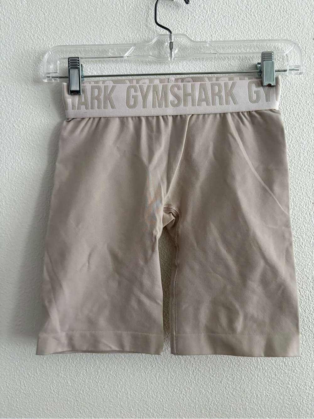 Gymshark Seamless Cycling Biker Shorts - Beige (Size XS, Like New)